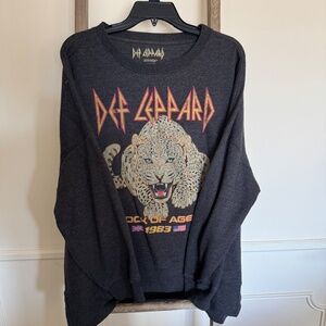 Long Sleeve Def Leppard Crewneck